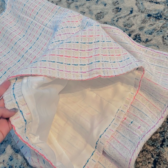 Chanel Pink Blue White Tweed Dress - Picture 11 of 13